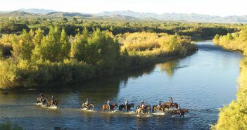 Get wet and wild on a horseback ride through the Sonoran Desert