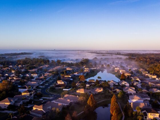 Sanford, FL at sunrise.