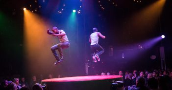 Twin tap-dancing brothers Sean and Jon Scott are a crowd favorite at “Absinthe." Photo by Erik Kabik Photography