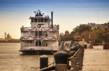 Riverboat docked in Savannah