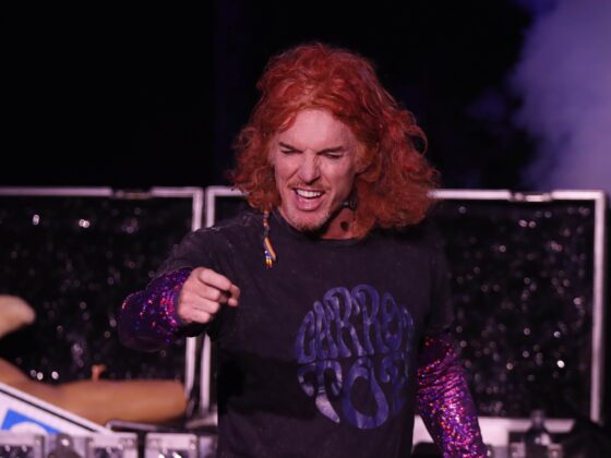 Carrot Top, who has been headlining at the Luxor since 2005, makes joke at Las Vegas show.